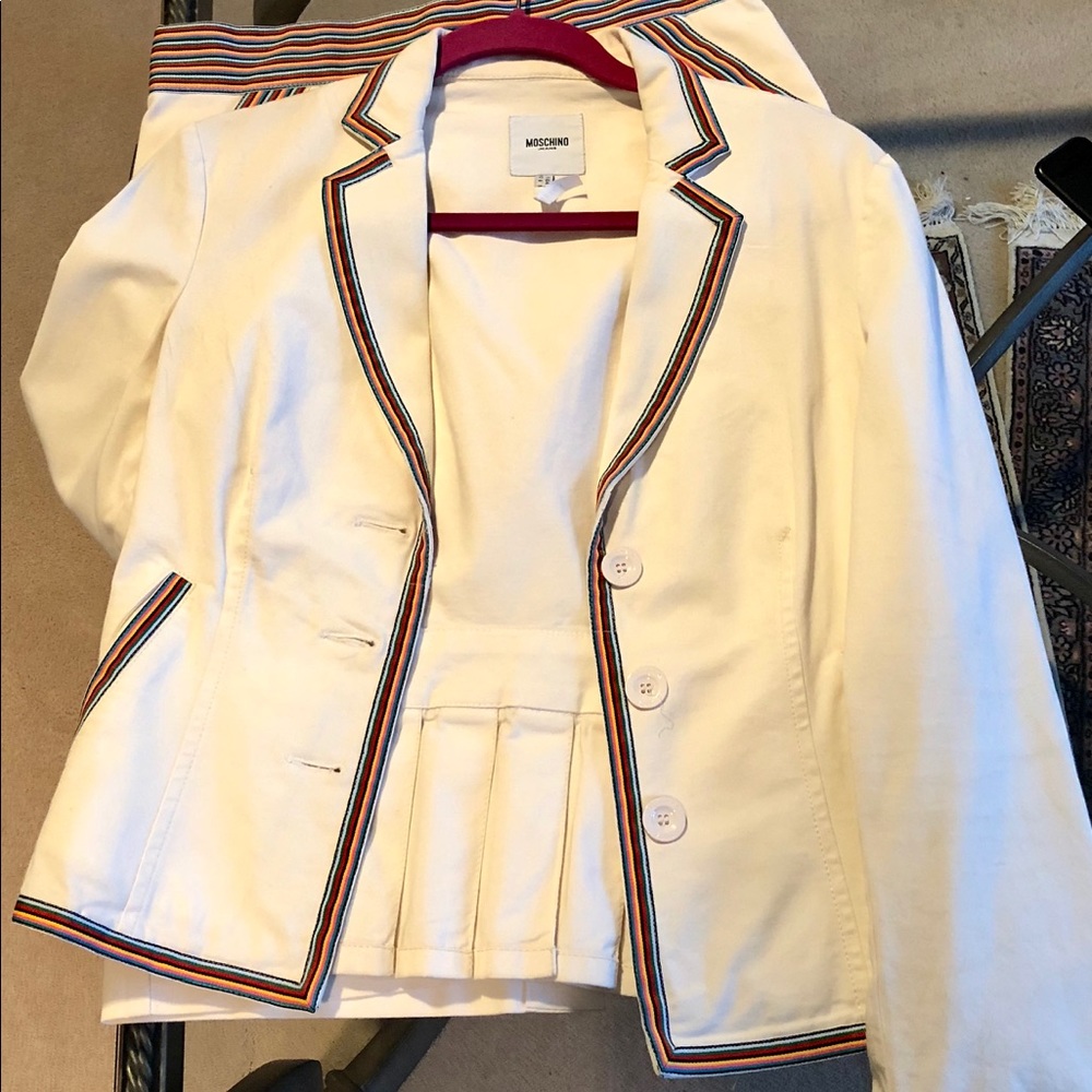 WOW👉👉MUST SEE 2 Piece White Cotton Skirt Suit